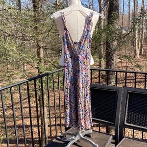 Adele Fado floral  sleeveless dress slightly stretchy sz. S